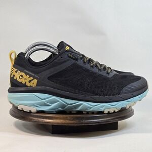Hoka One One Black and Blue Athletic Shoes